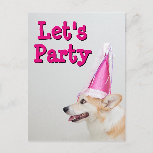 Carte Postale Anniversaire Pembroke Welsh Corgi Chien (Devant)