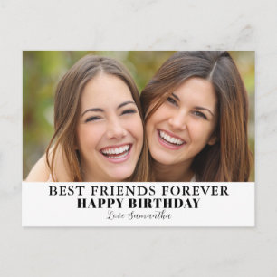 Carte Postale Anniversaire photo des meilleurs amis