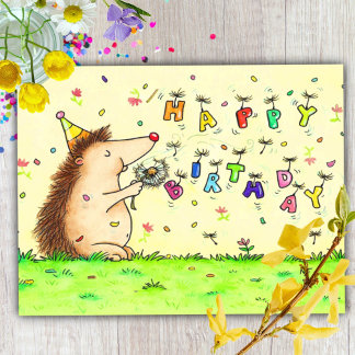 Carte Postale Anniversaire Pissenlit