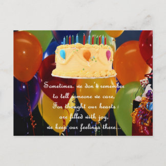 CARTE POSTALE ANNIVERSAIRE TARDIF