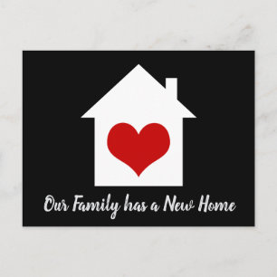 Carte Postale Annonce de déménagement familial Nouvelle maison C