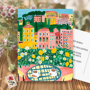 Carte Postale ANNONCE DE DÉMÉNAGEMENT Nouvelle Adresse Apparteme