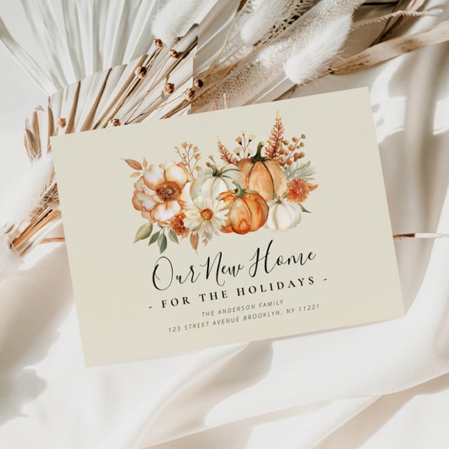 Carte Postale Annonce de déménagement pour la fête d'action de g (Créateur téléchargé)