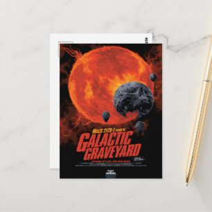 Carte Postale Annonce De Film D'Horreur Sci-Fi, Graveyard Galact