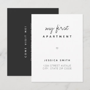 Carte Postale Annonce de nouvelle adresse pour le premier appart