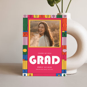 Carte Postale Annonce de remise de diplômes de fin d'études Phot