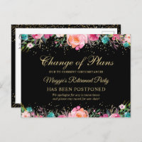 Annonce différée Fête de retraite florale