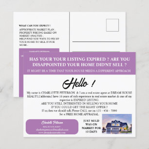 Carte Postale Annonce immobilière expirée de photo moderne