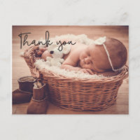 Annonce photo personnalisée pour bébé, Merci,
