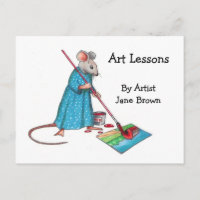 Annonce pour des leçons d'art : Madame Mouse