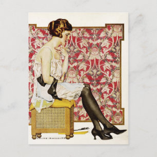 Carte Postale Annonce Vintage pour Hosiery Holeproof