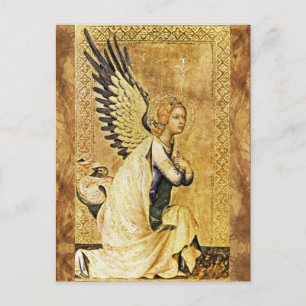 Carte Postale ANNONCIATION ANGEL Parchemin