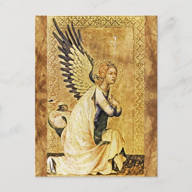 Carte Postale ANNONCIATION ANGEL Parchemin (Devant)