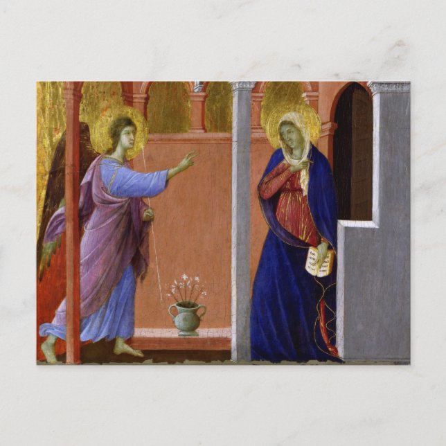 Carte Postale Annonciation de Duccio (Devant)