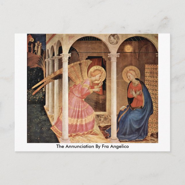 Carte Postale Annonciation De Fra Angelico (Devant)
