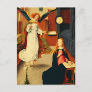 Carte Postale Annonciation de la Vierge Marie par Gerard David