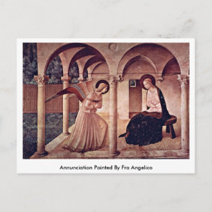 Carte Postale Annonciation Peinte Par Fra Angelico