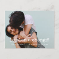 Carte postale Announce Mariage reporté ou annulle