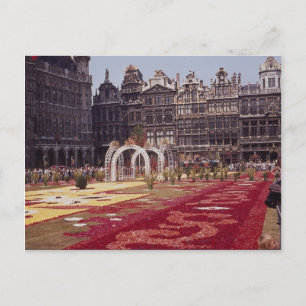 Carte Postale Annual Flower Festival at La Grande Place, Brussel