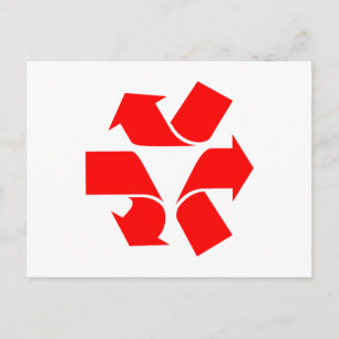 Carte Postale Annuler le recyclage du symbole