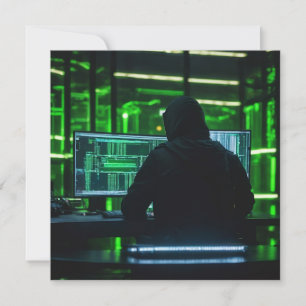 Carte postale Anonymous Codage Hacker