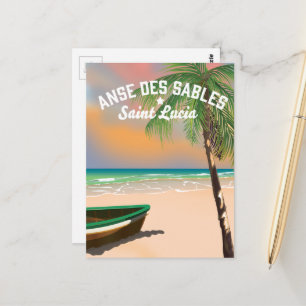 Carte Postale Anse Des Sables Sainte-Lucie