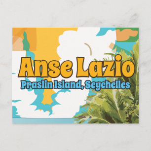 Carte Postale Anse Lazio île de Praslin, Seychelles
