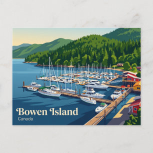 Carte Postale Anse Snug, île Bowen Canada