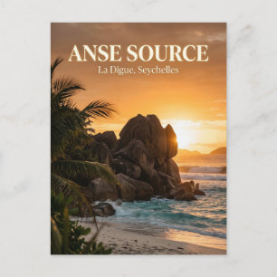 Carte Postale Anse Source d'Argent, La Passe, La Digue