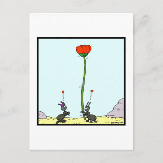 Carte Postale Ant in love : Caricature de la fourmi