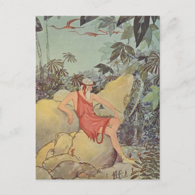 Carte Postale Antaeus et les Pygmées (Devant)