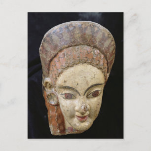 Carte Postale Antéfixe avec tête féminine, de Cerveteri