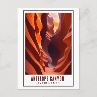 Carte Postale Antelope Canyon Navajo Nation Art Déco