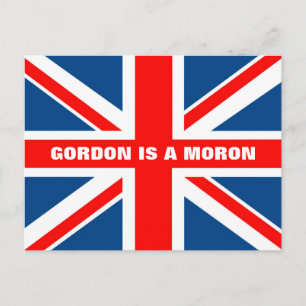 Carte Postale Anti Gordon Brown