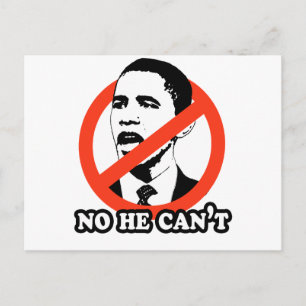 CARTE POSTALE ANTI-OBAMA / NON IL NE PEUT PAS T-SHIRT