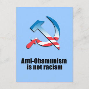 Carte Postale Anti-Obamunisme n'est pas du racisme