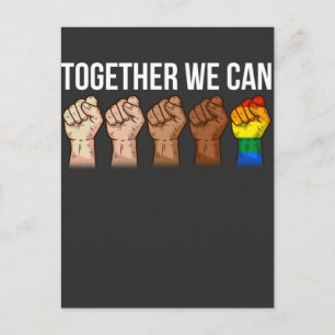 Carte Postale Anti-Racisme Art Black Lgbtq Activiste Pour Les Dr