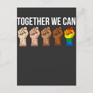 Carte Postale Anti-Racisme Art Black Lgbtq Activiste Pour Les Dr