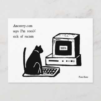 Carte postale anti-racisme Haiku