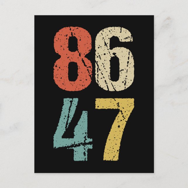 Carte Postale Anti-Trump - 86 47 I (Devant)