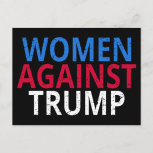 Carte Postale Anti-Trump - Les femmes contre Trump