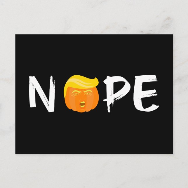 Carte Postale Anti-Trump - Nope Halloween Edition II (Devant)