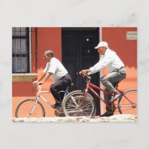 Carte Postale Antigua Cyclistes Guatemala