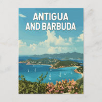 Antigua-et-Barbuda Illustration Voyage Art Retro