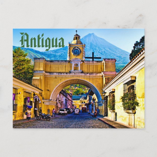 Carte Postale Antigua, Guatemala, Central America (Devant)