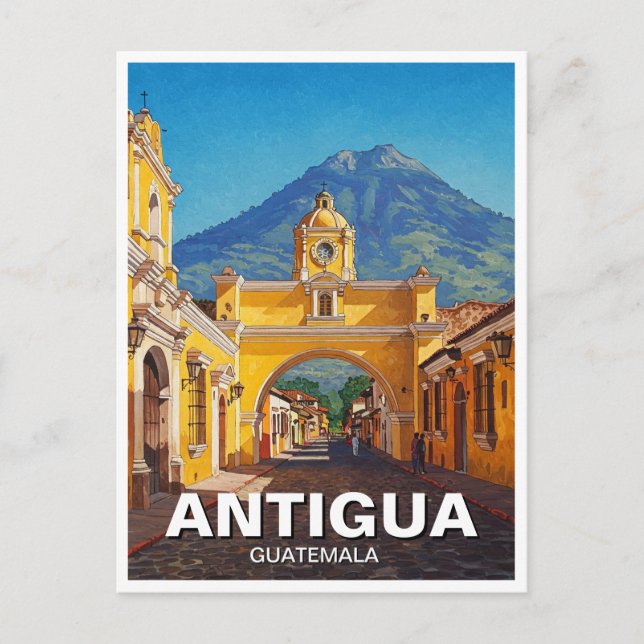 Carte Postale Antigua Guatemala Travel (Devant)