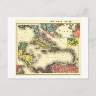 Carte Postale AntillesCarte panoramiqueAntilles