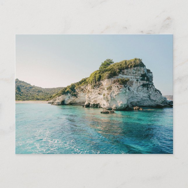 Carte Postale Antipaxos coast, view at Paralia Voutoumi, Greece (Devant)