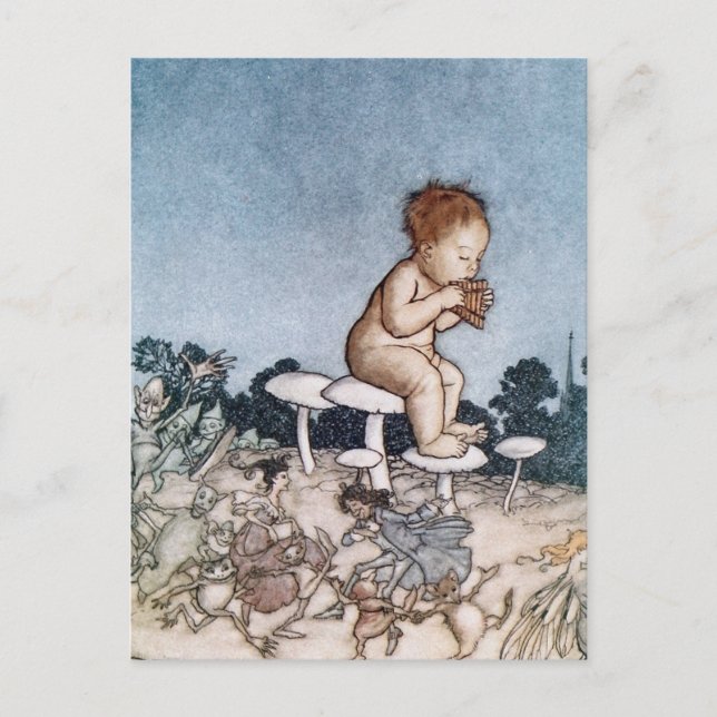Carte Postale Antique Arthur Rackham Peter Pan (Devant)