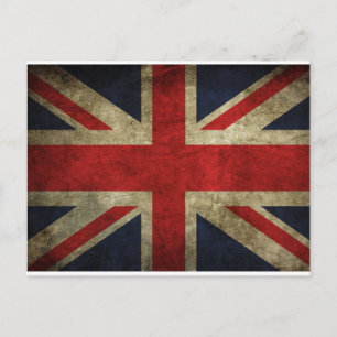 Carte Postale Antique drapeau britannique Union Jack britannique